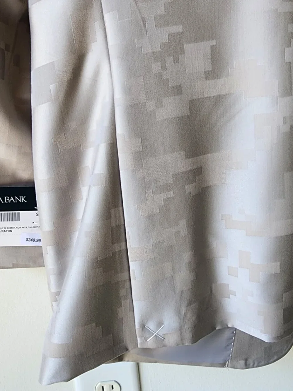 Jos. A. Bank Light Tan Digital Camo Sport Coat Blazer